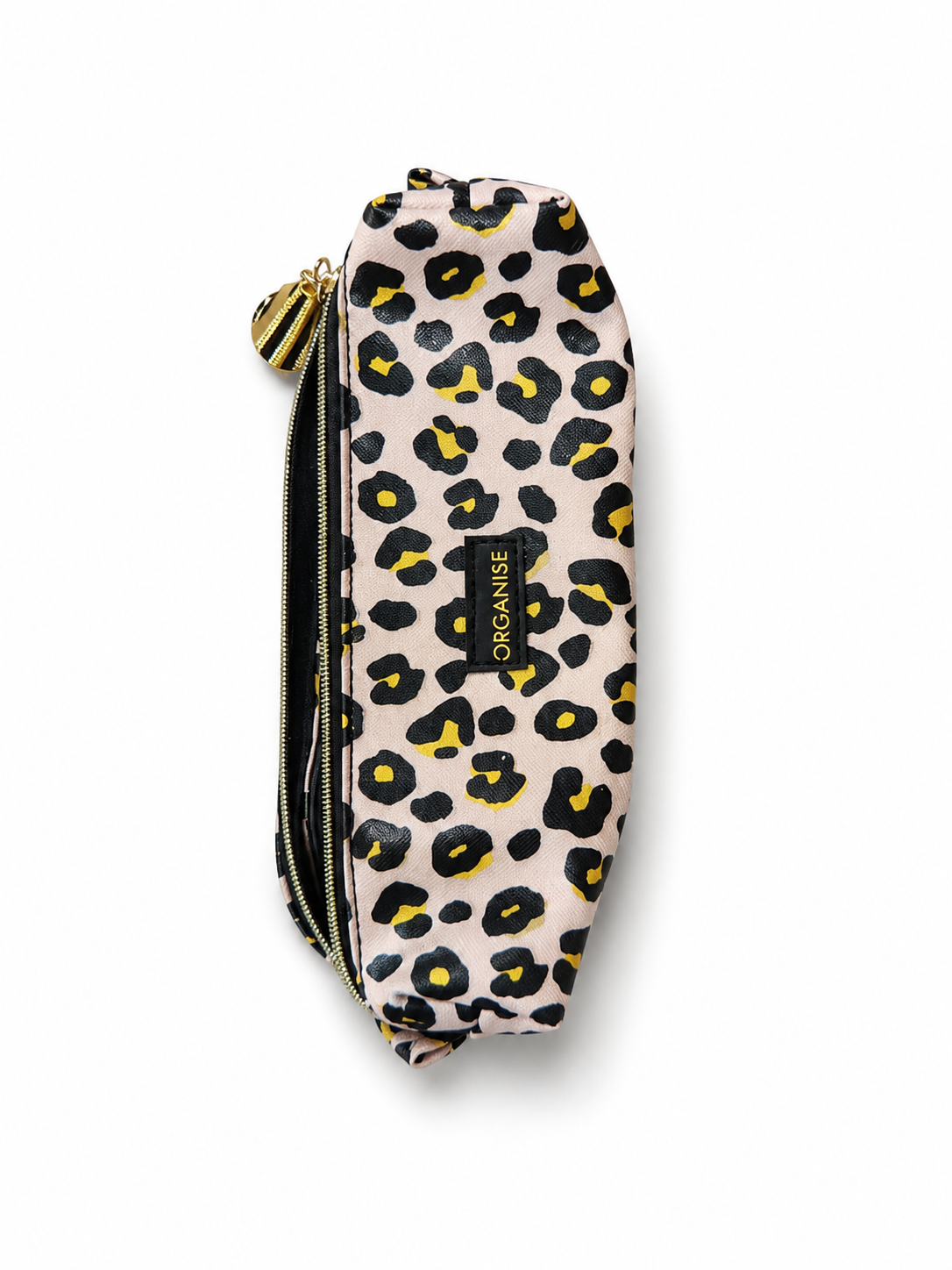 🐆 Leopard Print Double-Zip Cosmetic & Makeup Pouch